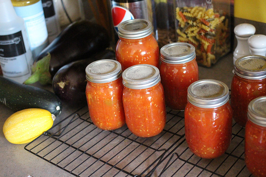cooling canned tomatoes