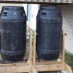 Dual compost tumblers