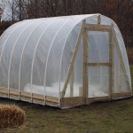 Finished hoop style greenhouse