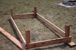 building large raised garden beds step four