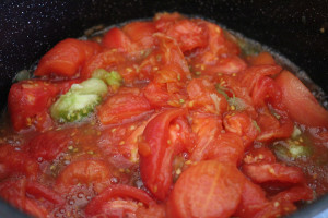 heating tomatoes for canning
